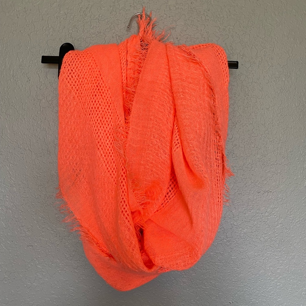 Salmon color scarf
